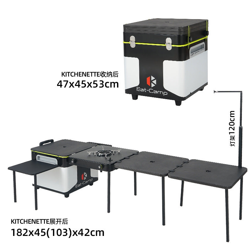 CLS Portable Folding Camping Kitchen Table with Stove
