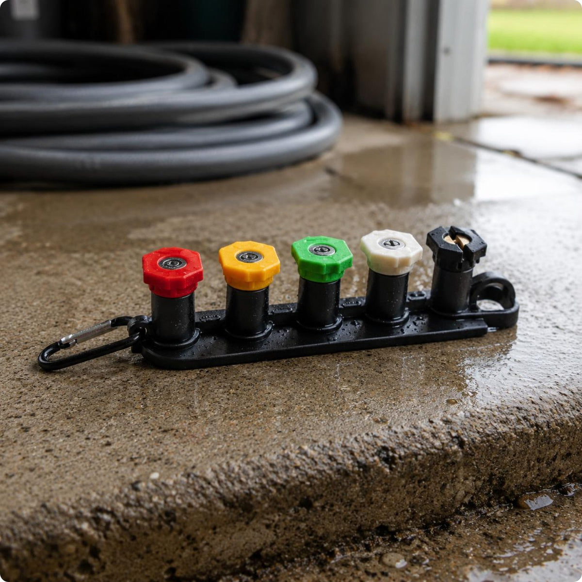High Pressure Spray Nozzle Rack Leak Sealed Connection Cleaning Accessory