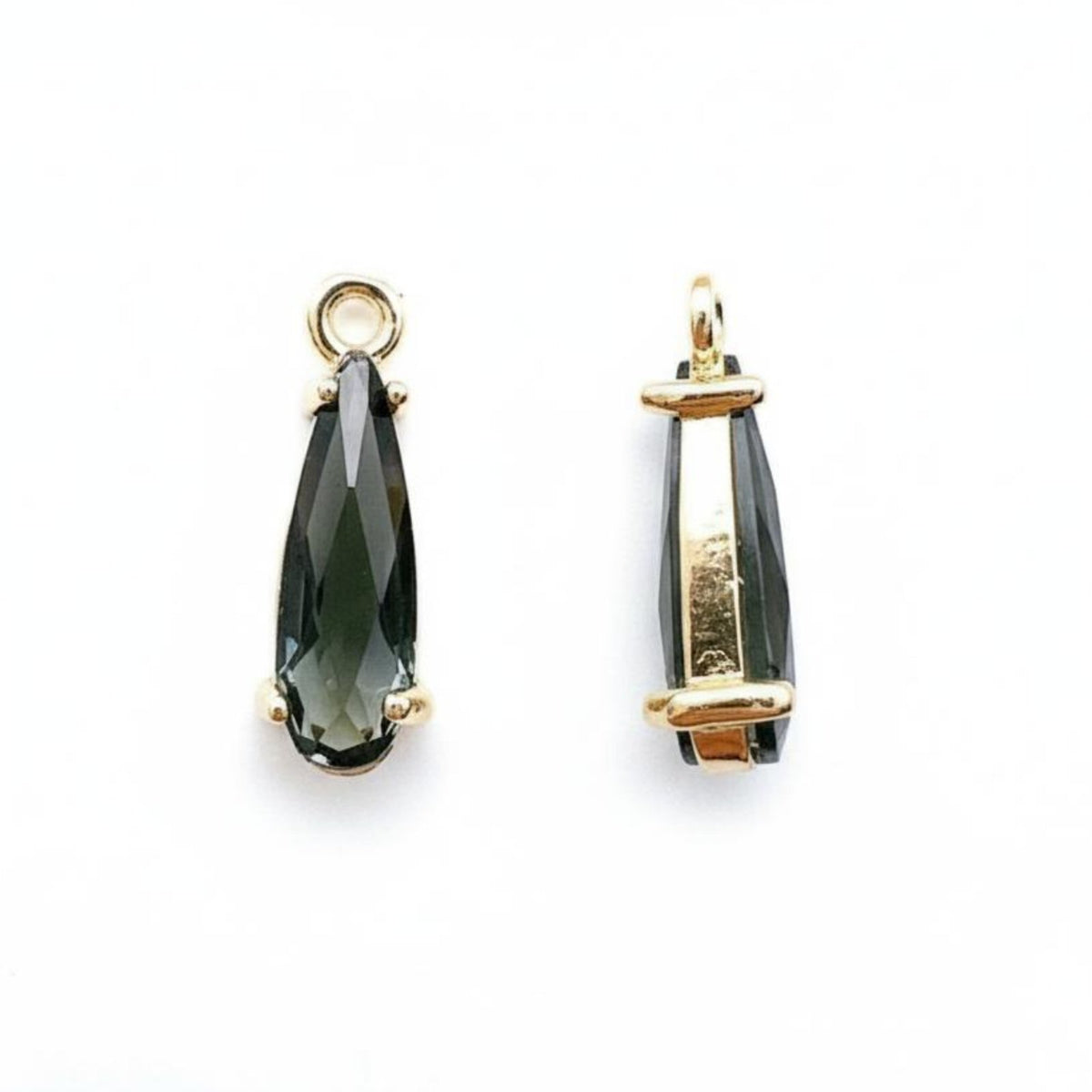 Teardrop Pendant Micro-Set Raindrop Pendant Tarnish Resistant DIY Accessory for Earring Making