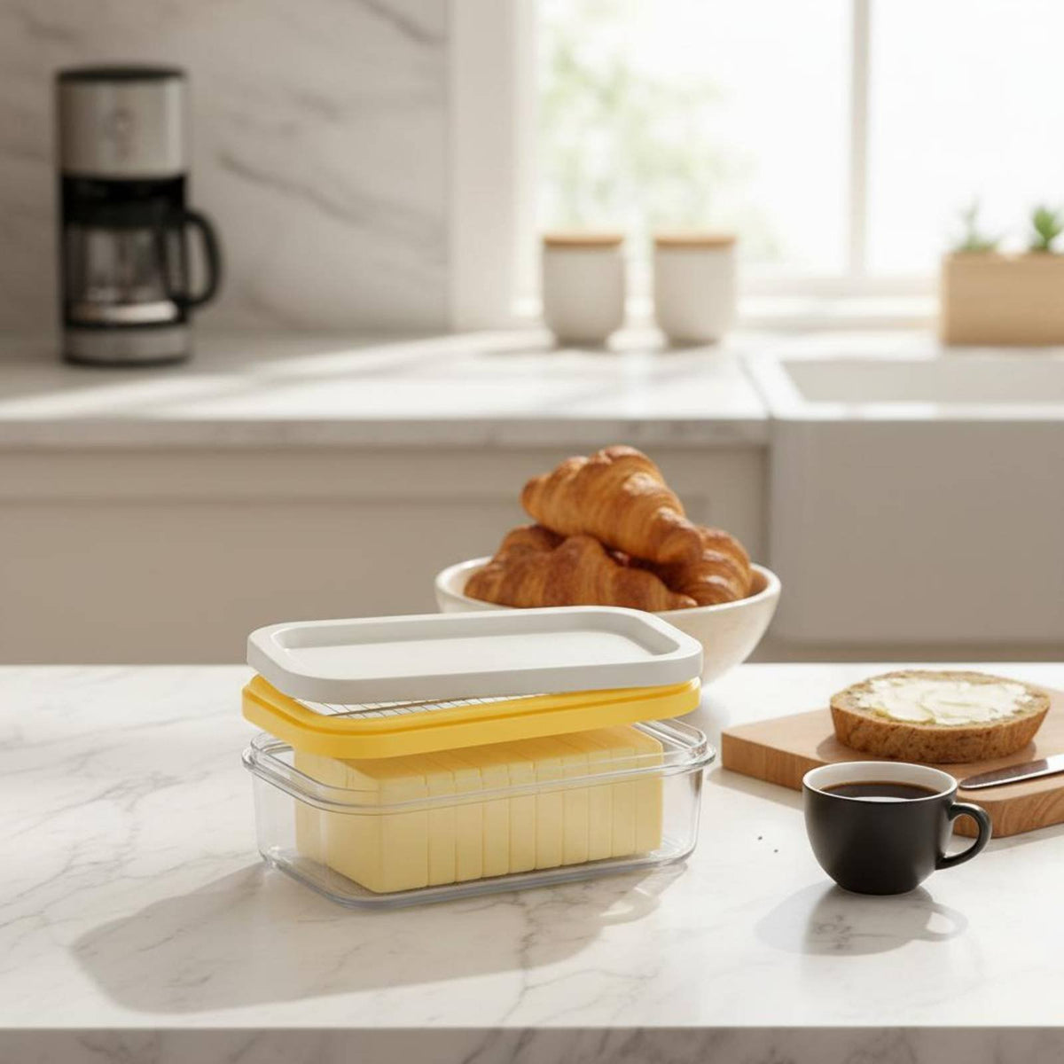 Butter Storage Container Fresh Keeping Butter Keeper Box Portion Control