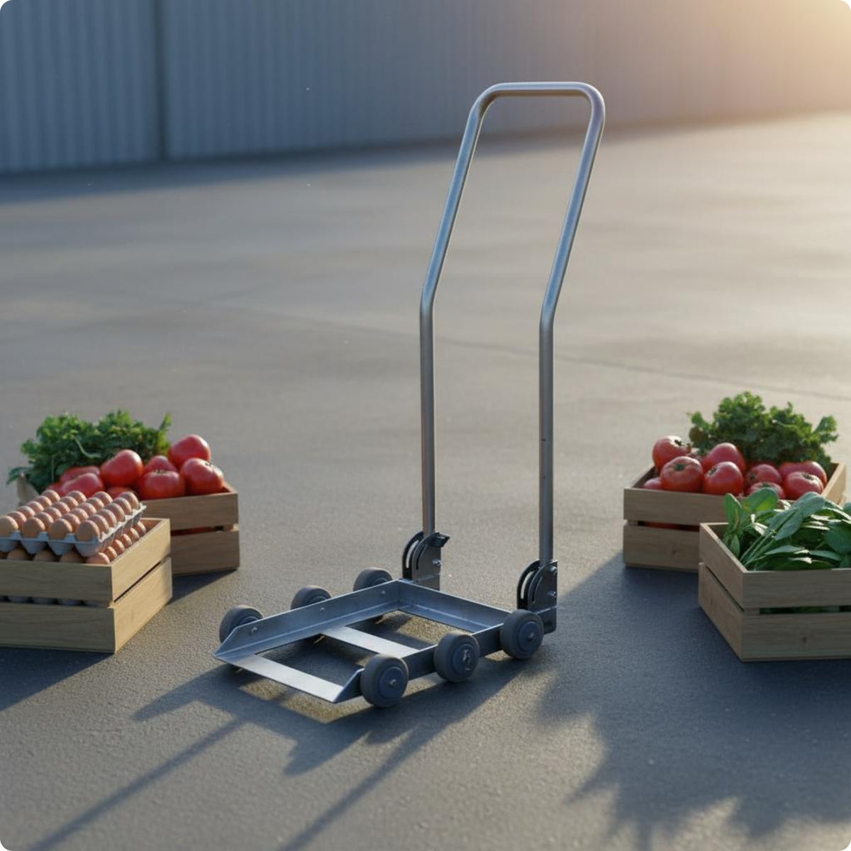 Fruit Vegetable Trolley Easy to Move Household Organizer Heavy-Duty