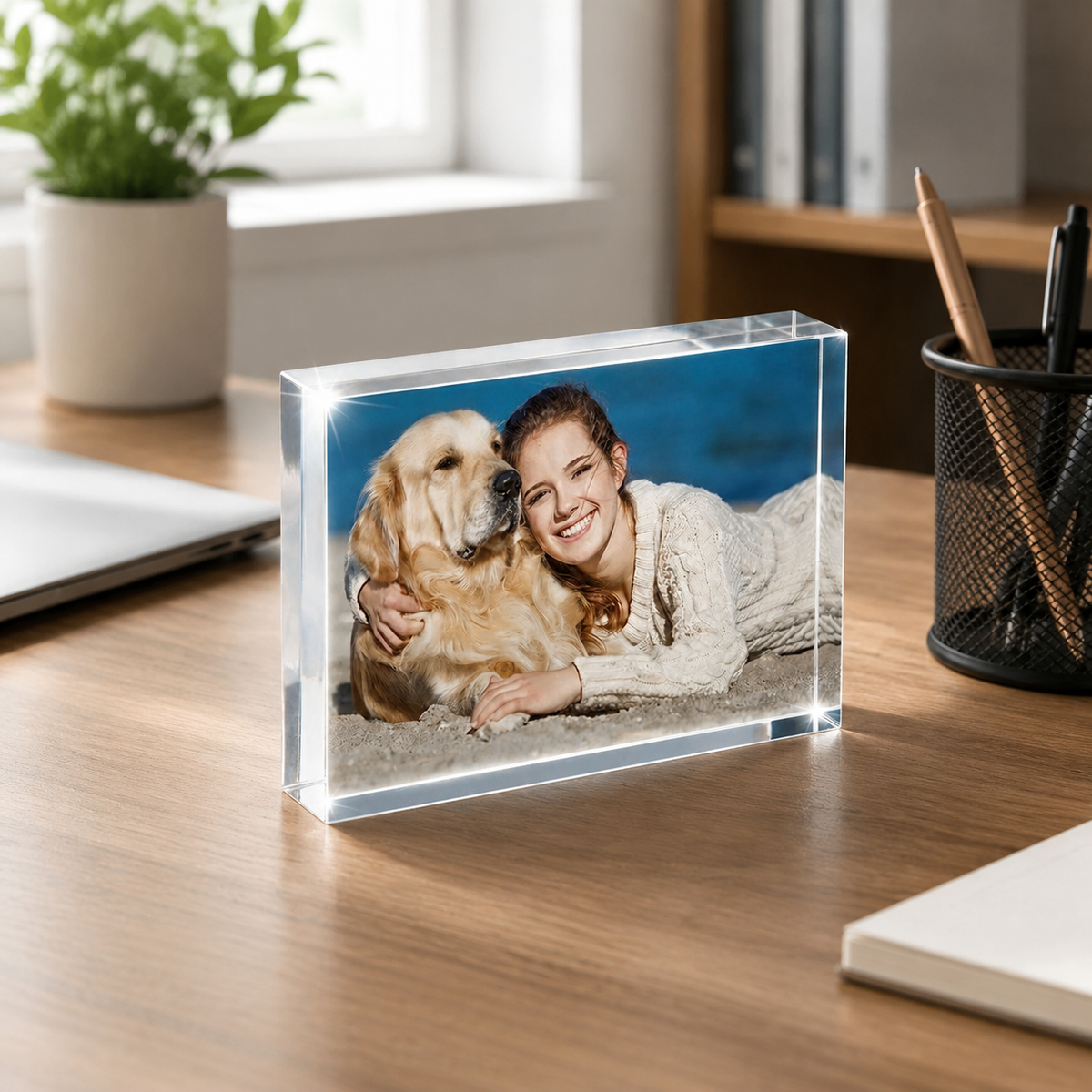 Magnet Photo Frame, Clear, 10mm Thick, Desktop, Freestanding, Photo Frame, Wedding, Family Photo, Gift