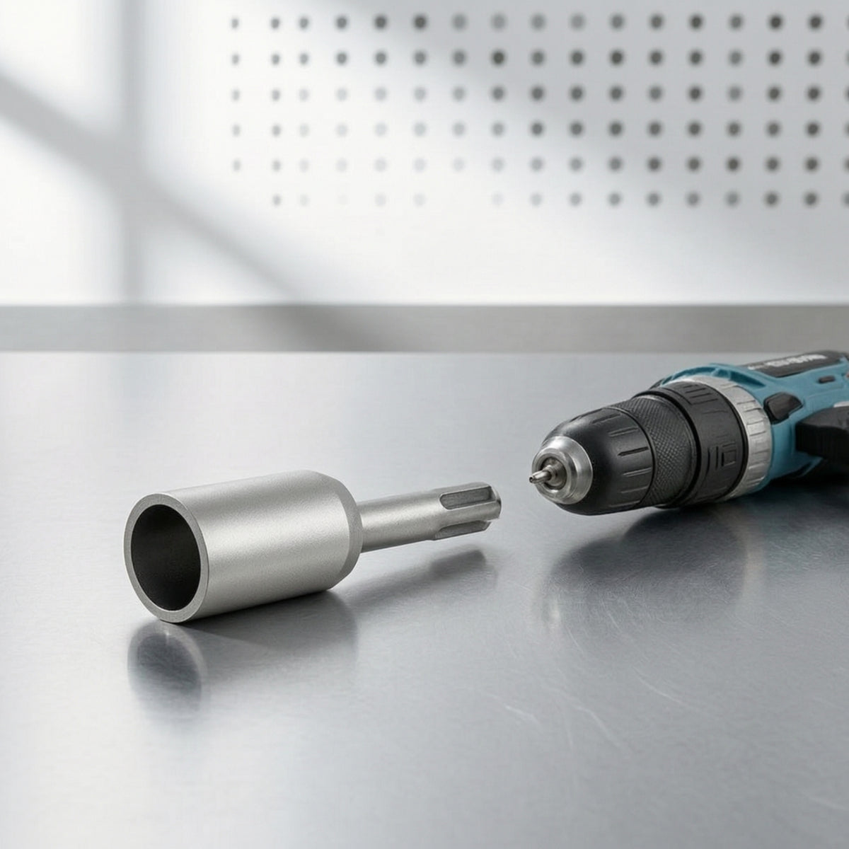 Professional-Grade Power Tool Shank Socket Adapter Metal SDSprofessional Shank Adapter Reliable for Construction
