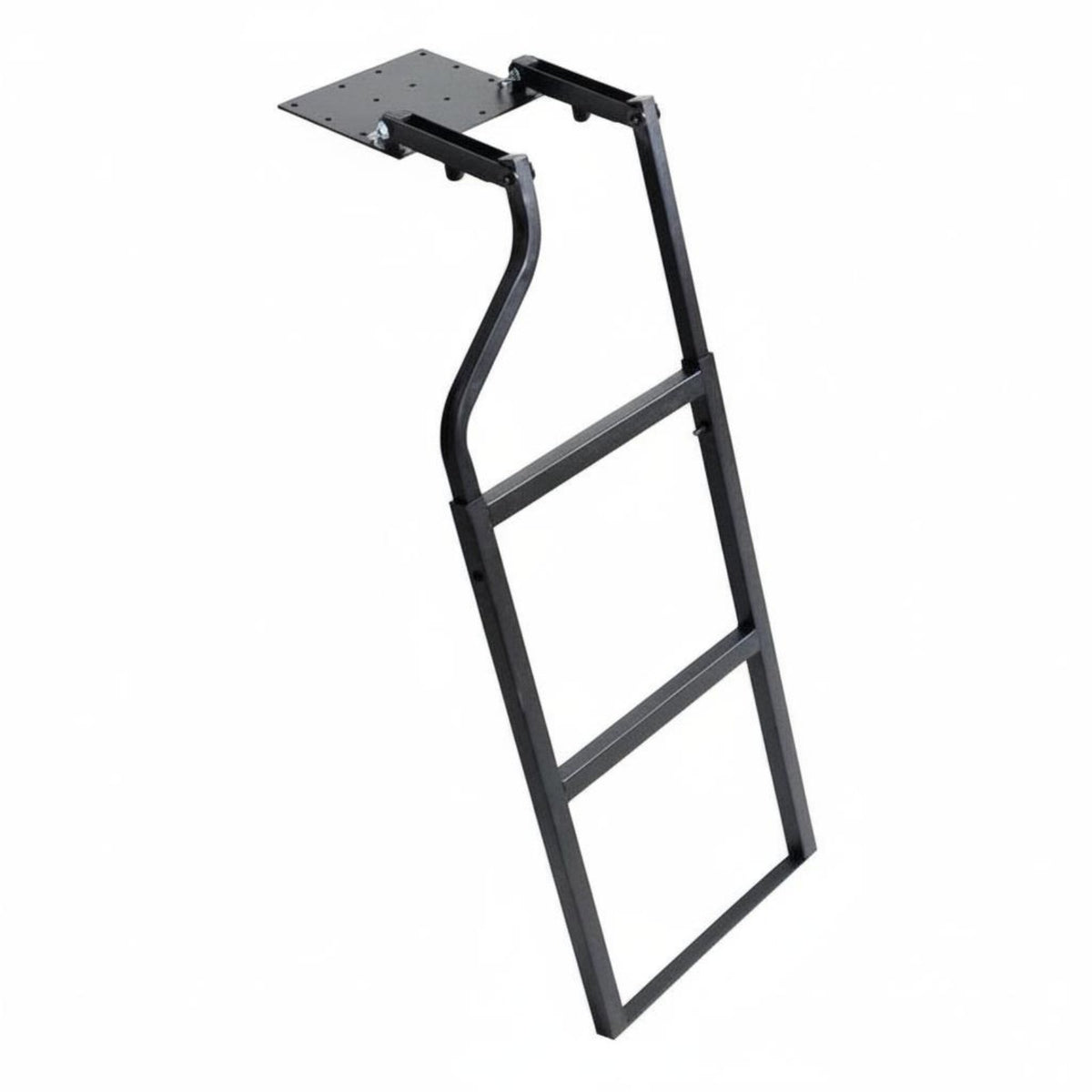 Pickup Truck tailgates Ladder Anti-Slip Retractable tailgates Ladder Adjustable Height Foldable Truck Bed Step for Worksite, Camping
