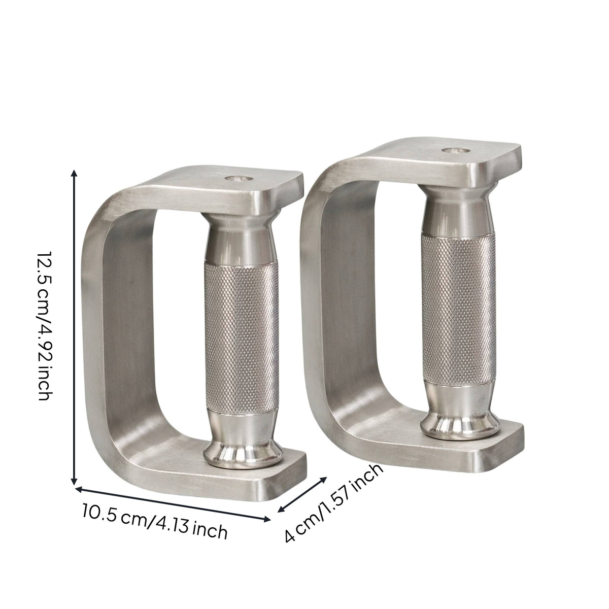Stainless Steel D-Shaped Dumbbells Hollow Dumbbells with Knurled Grip Compact Dumbbell Set Non-Slip for Boxing Training, Arm Workouts