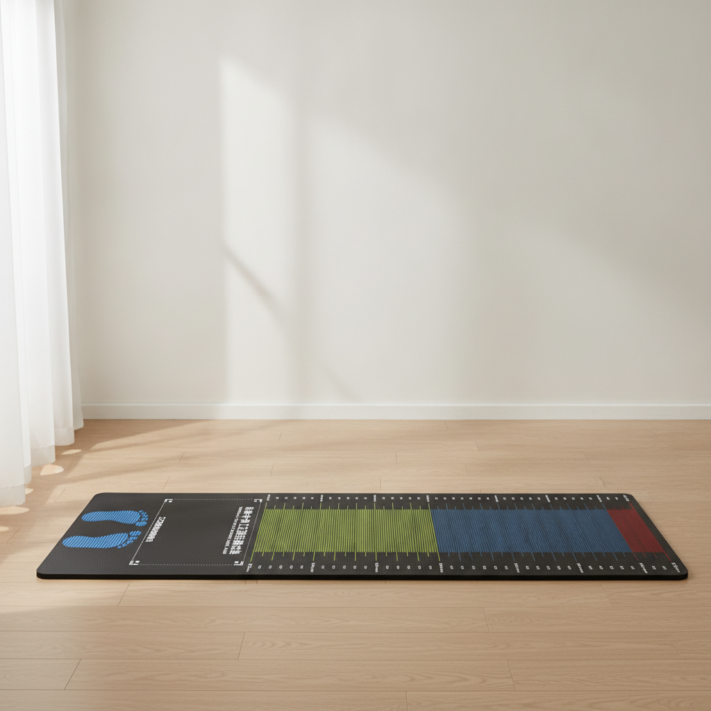 Standing Long Jump Test Mat for Home and School Training, Non-Slip Indoor Floor Marker