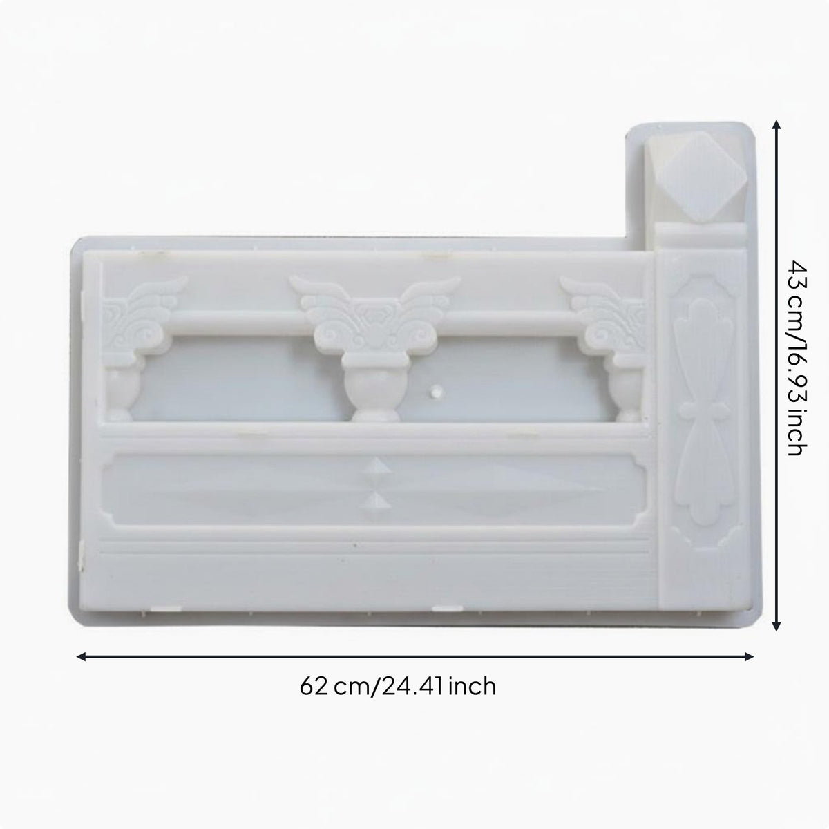 Flower Bed Border Form Reusable Lawn Border Form Easy Release Cement Border Form for Gardeners, Park, Yard, Walkway
