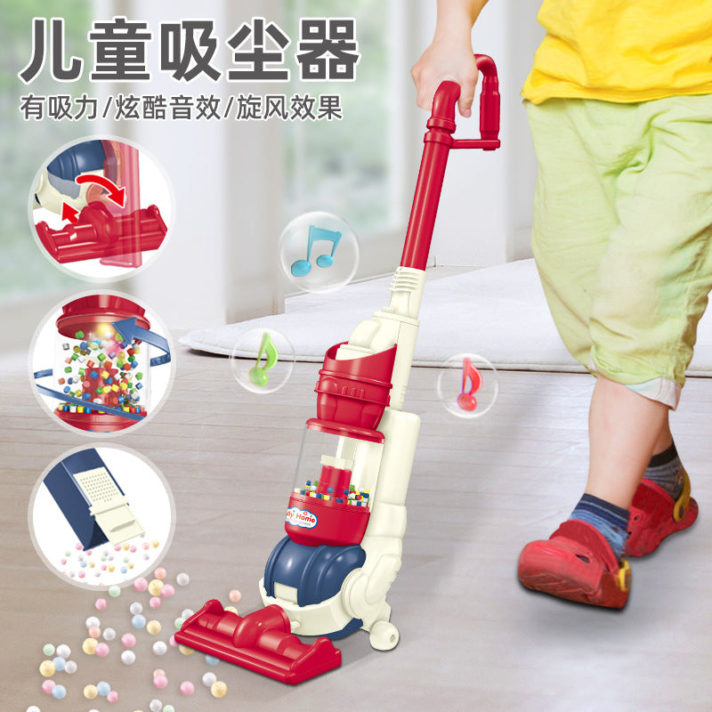 Kids Electric Vacuum Cleaner Toy with Lights and Music