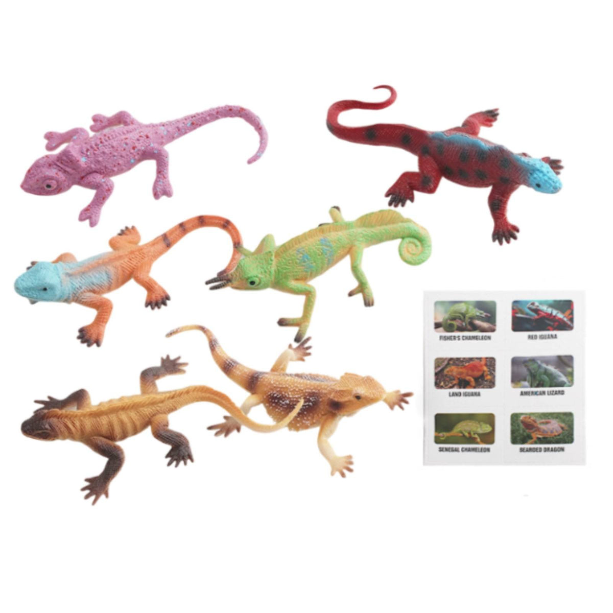 Realistic Reptile Figurine Educational Model Toy Science Education Reptile Figure for Kids, Classroom, School