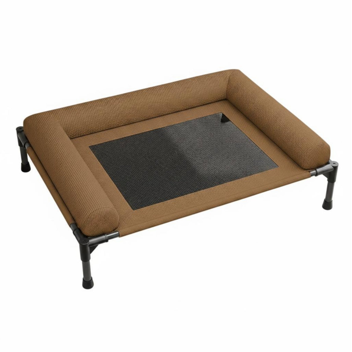Breathable Elevated Dog Bed Detachable Cover Raised Pet Bed Washable Mesh Dog Cot Moisture Resistant for Small Dogs, Year-Round, Indoor