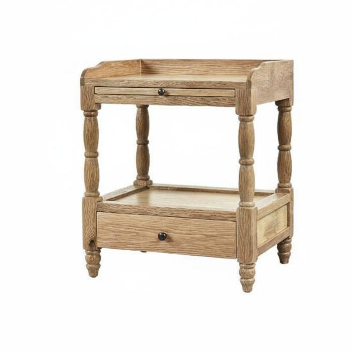 Bedside Cabinet with Drawer French Country design Single-Drawer End Table for Den
