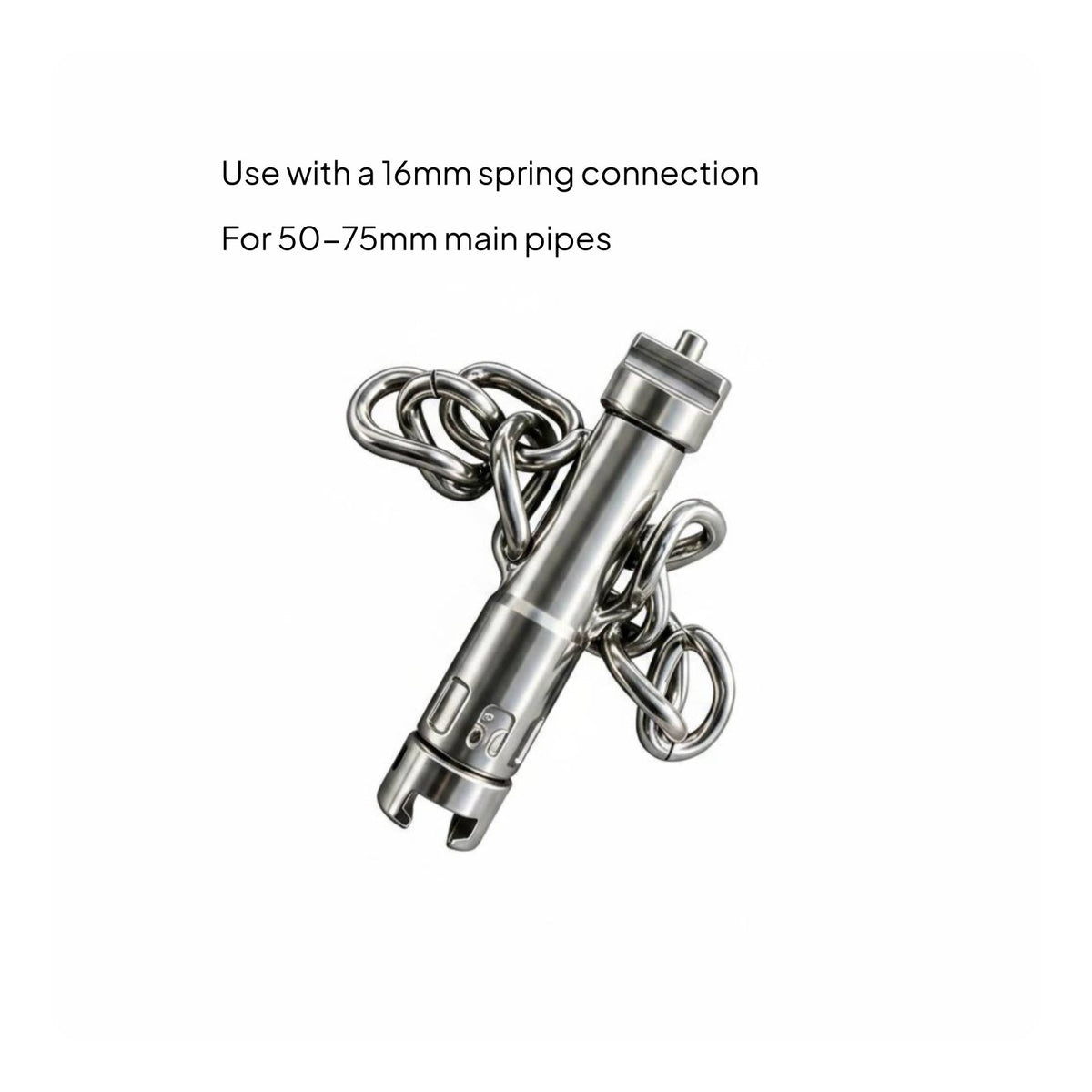 Double Chain Pipe Cleaner Reusable Toilet Drain Snake Flexible Coil