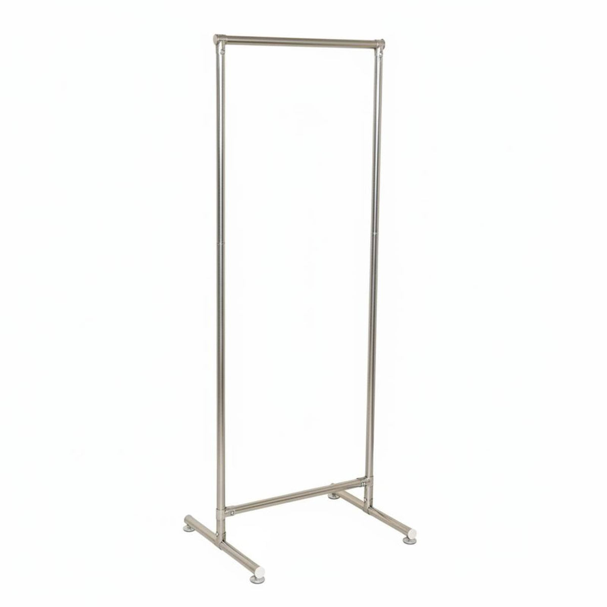 Single-Rod Clothes Stand Easy to Assemble Garment Rack Thickened Tubes Lightweight for Parents, Balcony, Dorm Room