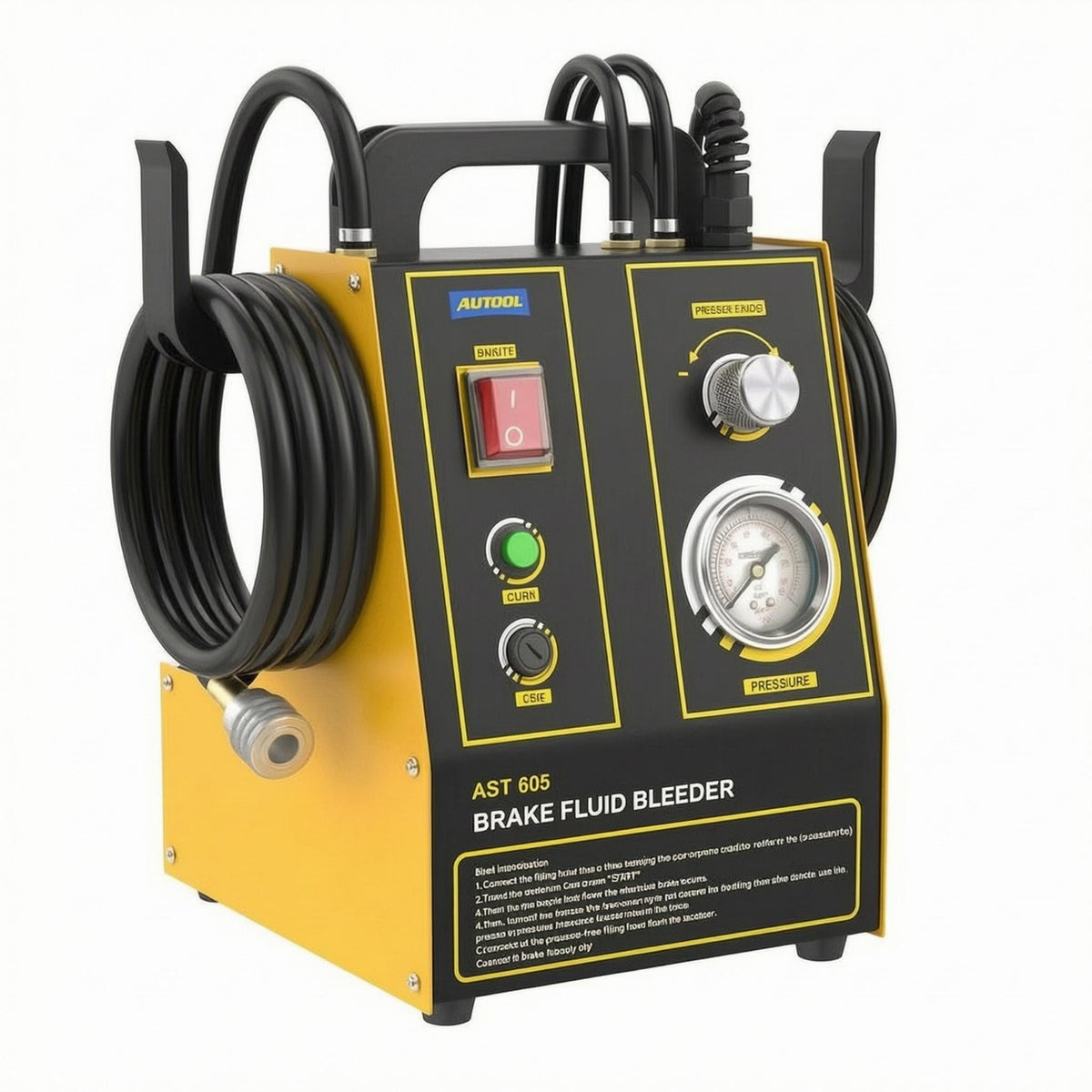 Brake Fluid Bleeder Machine Compact Electric Brake Bleeder Air Bubble Reduction