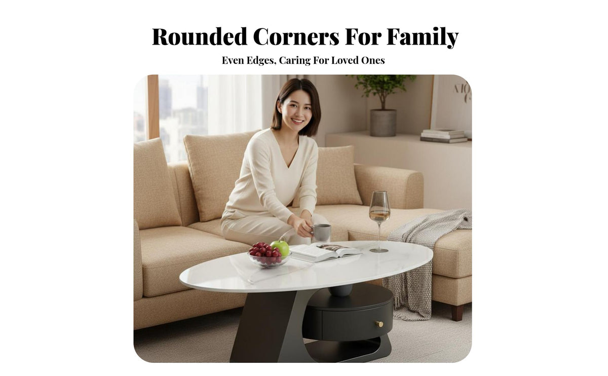 2 Pieces Modern Minimalist design Nesting Coffee Tables Space-Saving Nesting Table Set High and Low Combination Household Furniture Multipurpose for Small Apartment Dwellers, Interior Design lovers, Office Workers, Living Room, Lounge Area, Bedroom