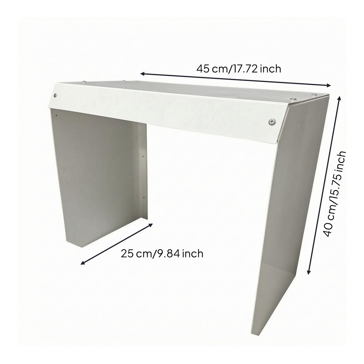 Wall-Mounted Electric Vehicle Charger Canopy White Outdoor Charging Cover