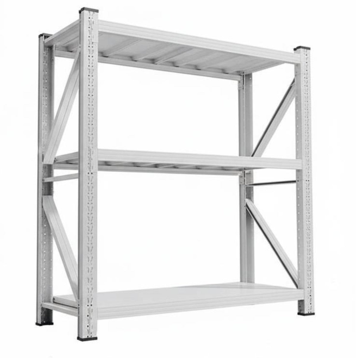 Freestanding Garage Shelving Metal Utility Shelving Unit Heavy Duty Storage Shelf Multi-tier Warehouse Rack Adjustable Carbon Steel Suitable for Garage Warehouse Commercial Use Basement