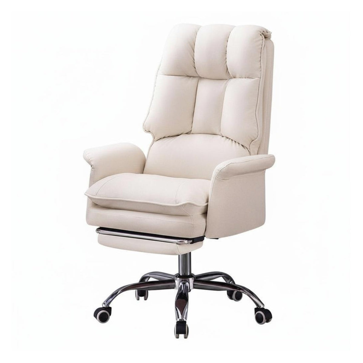 Highrear Task Chair with Wheels Adjustable Height Rotating Armchair Reclining Rearrest Ergonomic Design for Dormitory, Bedroom