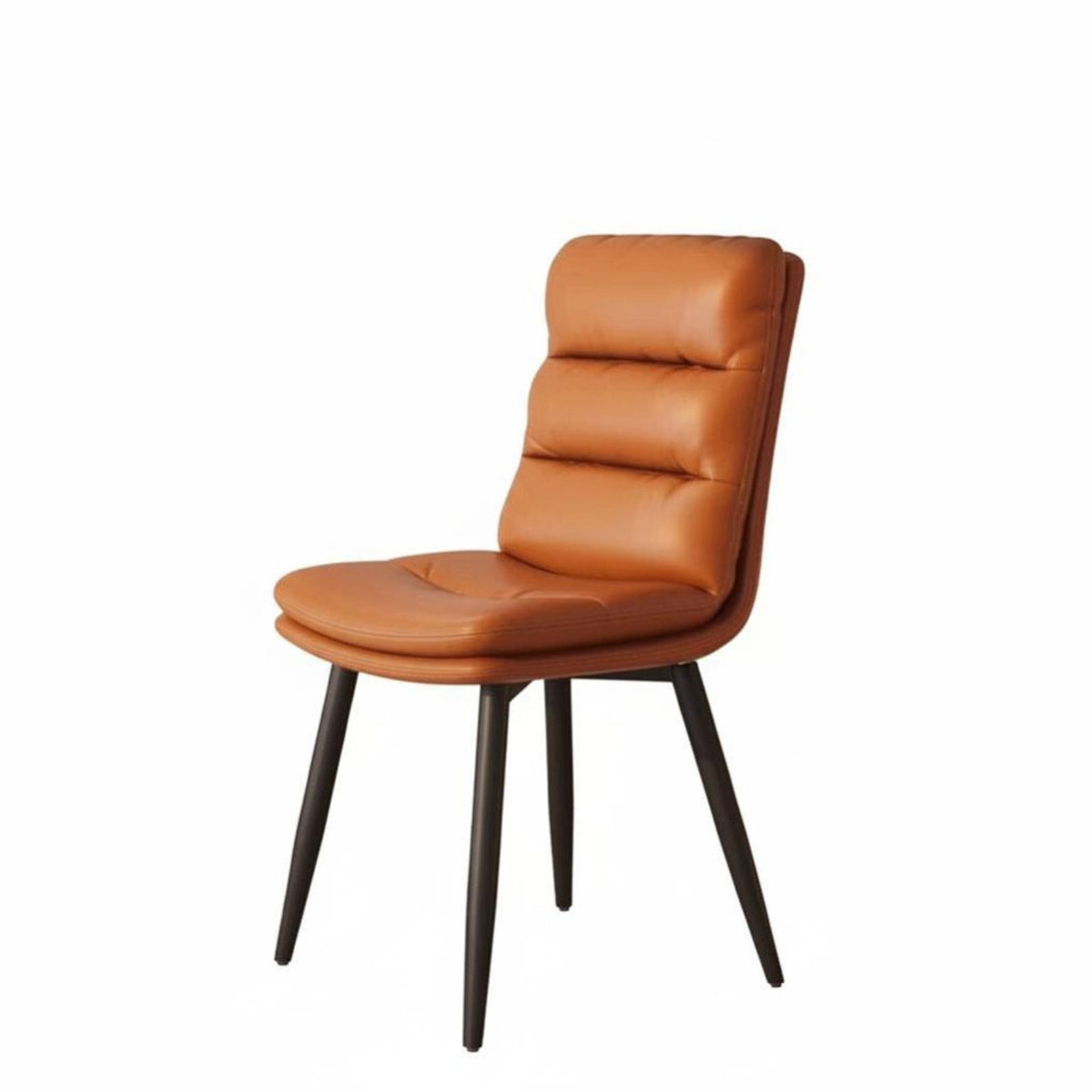 Upholstered Dining Chair High-Resilience Foam Padded Spine Rest Chair Home Furniture Easy to Clean Indoor Seating for Adults