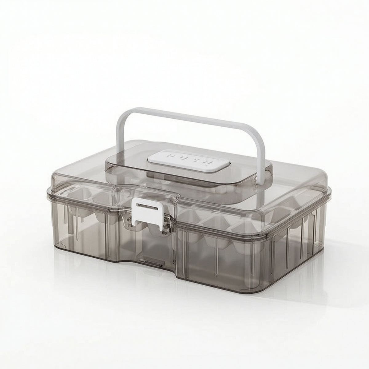 Single-Touch Press Release Ice Tray Sealed Ice Cube Tray with Lid Spill-Proof Kitchenware Detachable for Homeowners, Hosts, Freezer, Small Kitchens, Rv