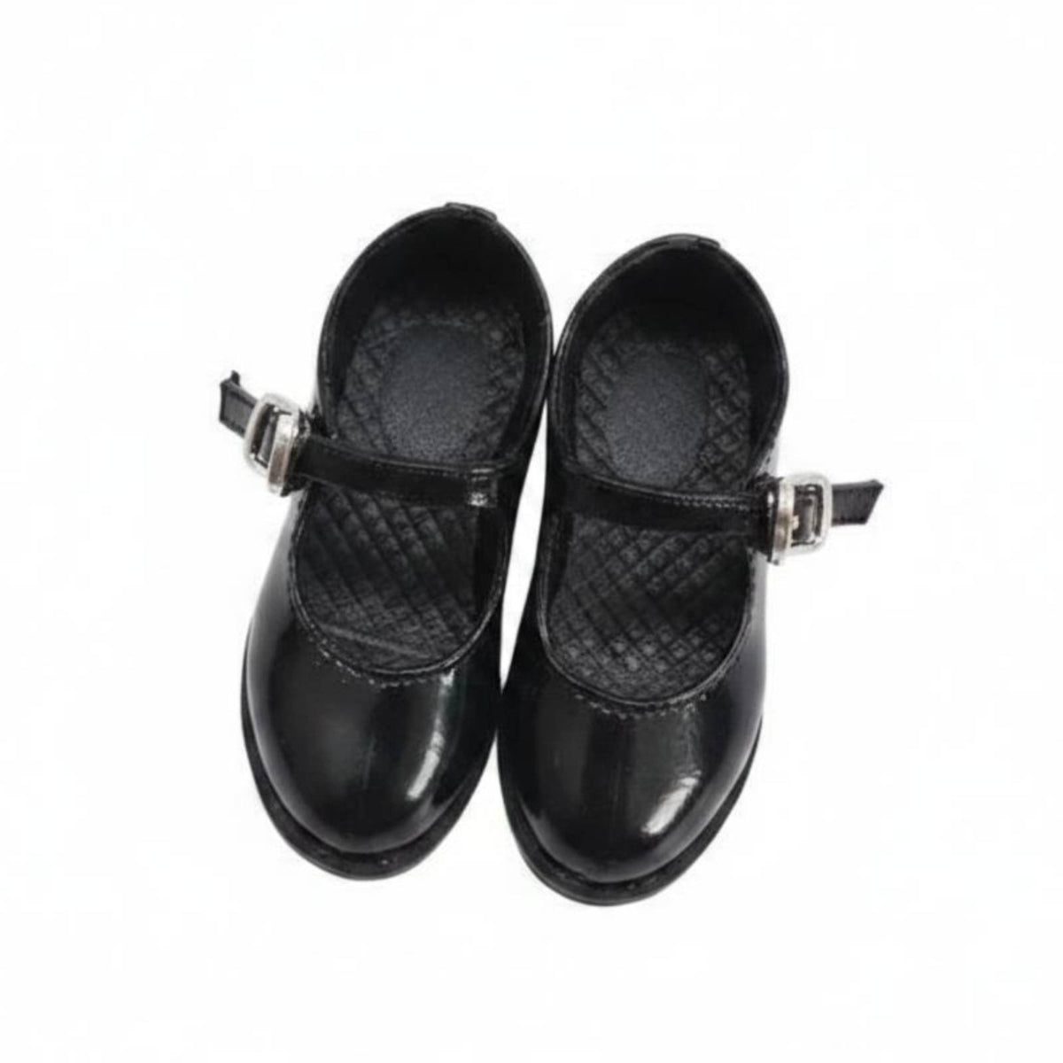 Realistic Design Miniature Student Shoes Fine Elaborate 1/6 Scale Doll Shoes Glossy Finish for Collectors, Hobbyists