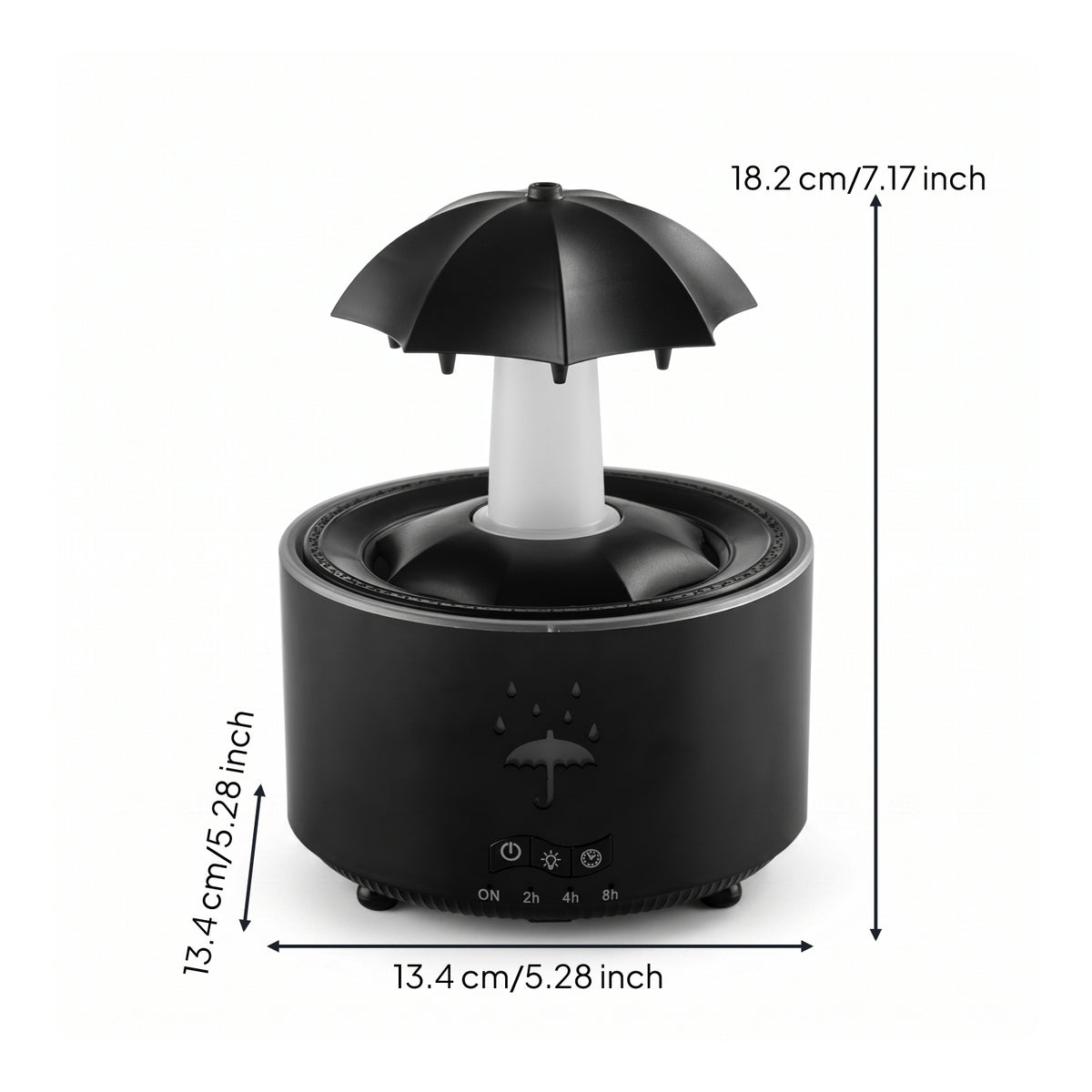 Aroma Dispenser Humidifier Matte High-Frequency Humidifier Appliance LED Lights for Desk, Office