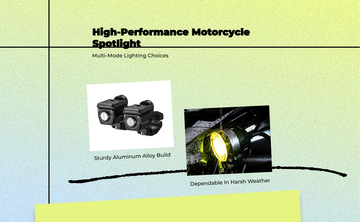LED fog light: waterproof, universal