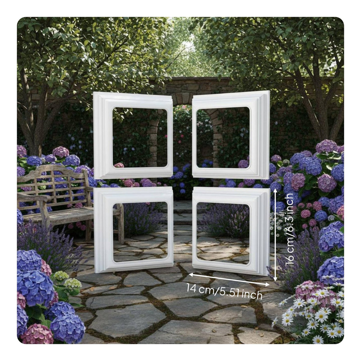 Vinyl Post Skirt Seamless Look Deck Post Base Cover Elegant Design for Porch, Patio
