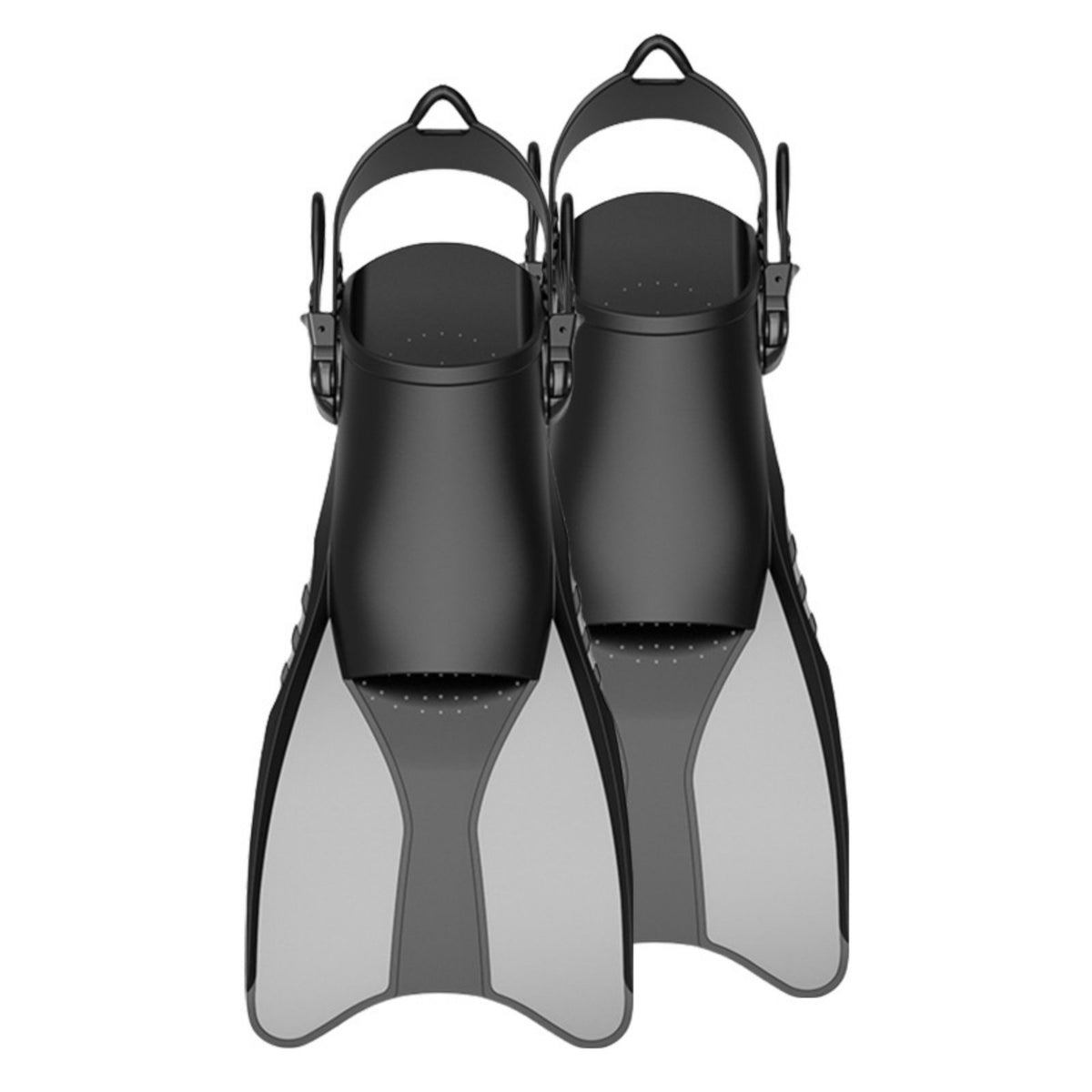 Adjustable Heel Flippers Quick Release Buckle Adjustable Snorkel Fins Flexible Heel Swim Fins for Beach Vacation