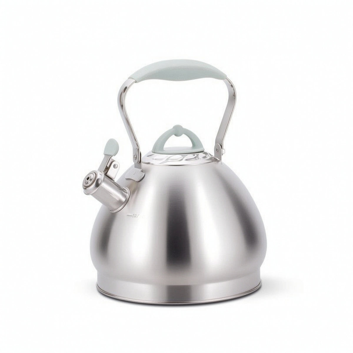 Stovetop Tea Kettle Thickened Base Kettle with Whistle Spout Food Grade for Kitchen Gas/Induction Cooker