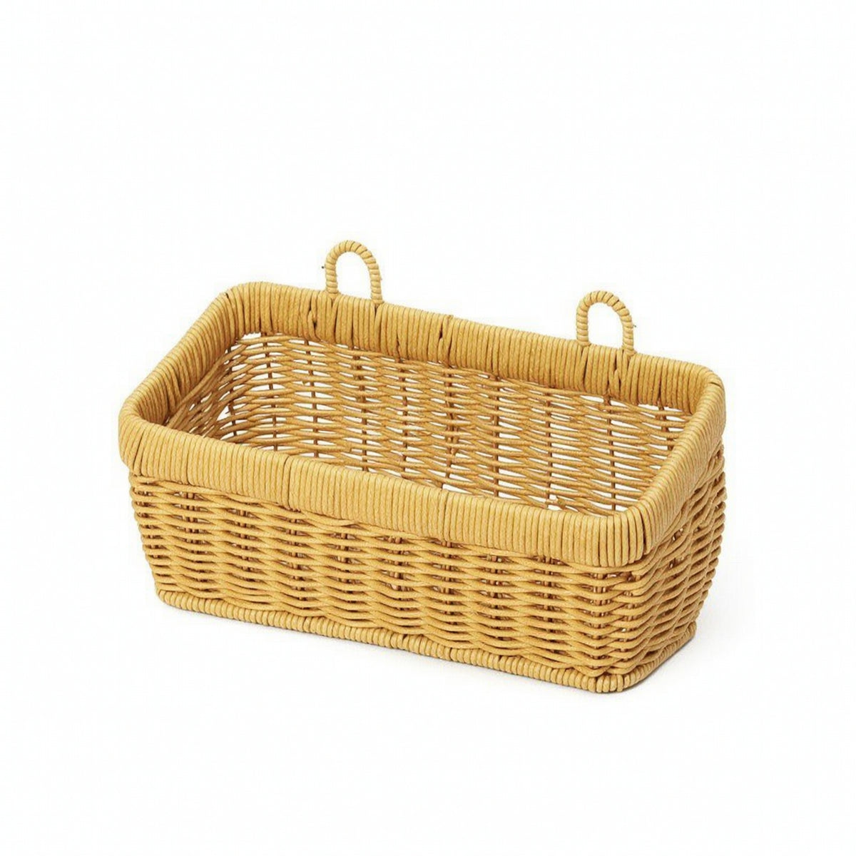 Hanging Wall Basket Sturdy Hanging Basket with Loops Boho for Kitchen