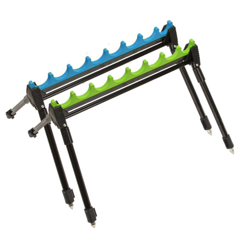 Adjustable 2-Section Telescopic Zinc Alloy Multi-Hole Fishing Rod Holder, Outdoor Ground Insert