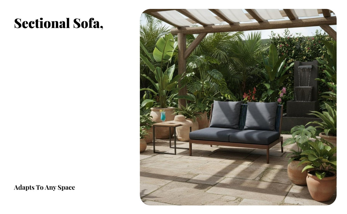 Waterproof 4-Piece Woven Seating set Weather-Resistant Outdoor Furniture Water Patio Set configurable Combination for Homeowners, Entertainers, Balcony, Garden, rearyard, Porch