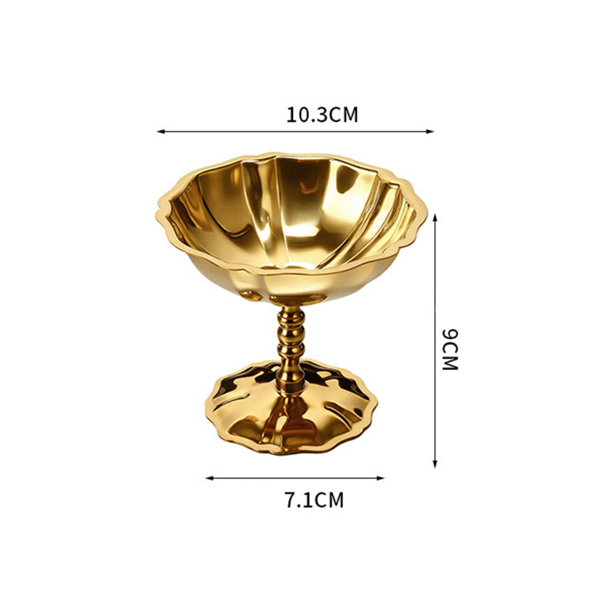 Stainless Steel Dessert Cup Reusable Ice Cream Sundae Cup Unbreakable for Party