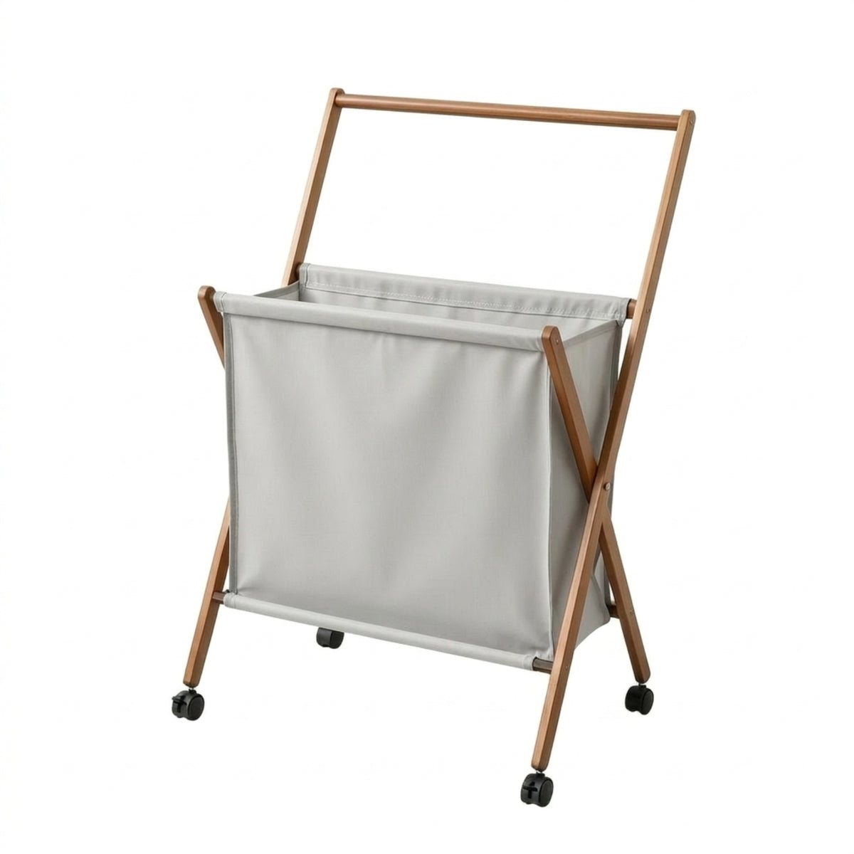 Laundry Hamper with Hanging Rail Foldable Laundry Hamper with Wheels Space-Saving for Bedroom