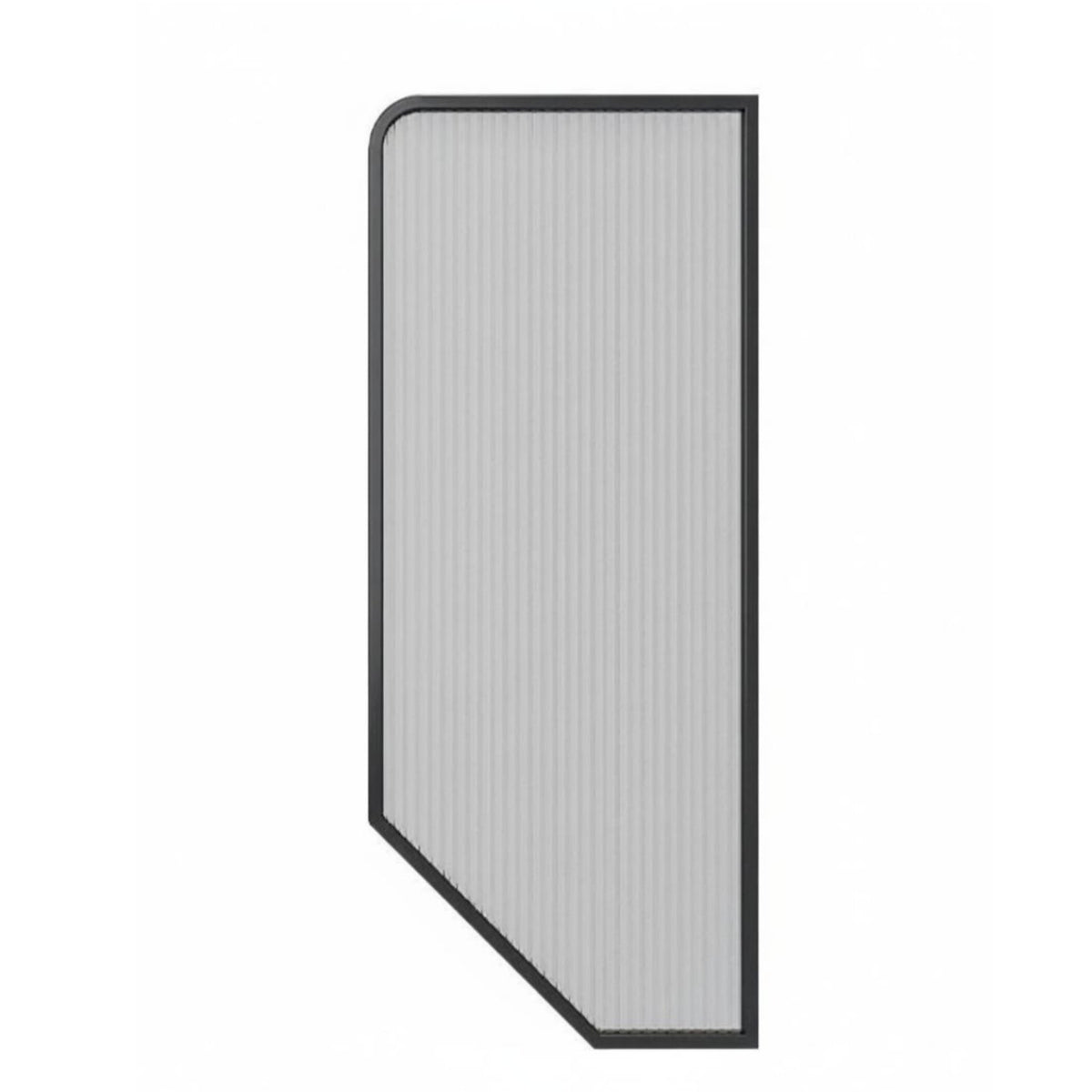 Urinal Divider Fluted Glass Wall-Mounted Urinal Screen Privacy Protection Easy to Clean for Architects