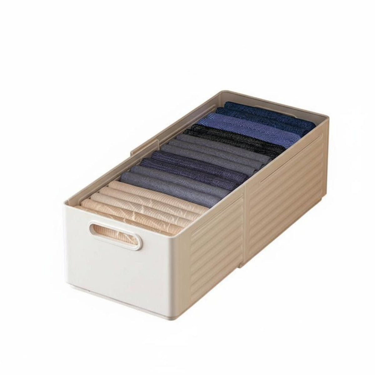 Multi-Compartment Container Foldable Expandable Compartment Box for Homeowners