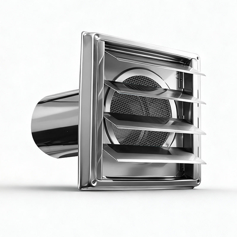 Removable Extended Pipe Dryer Exhaust Round Outlet Louvered Cover Outdoor Stainless Steel Vent Hood
