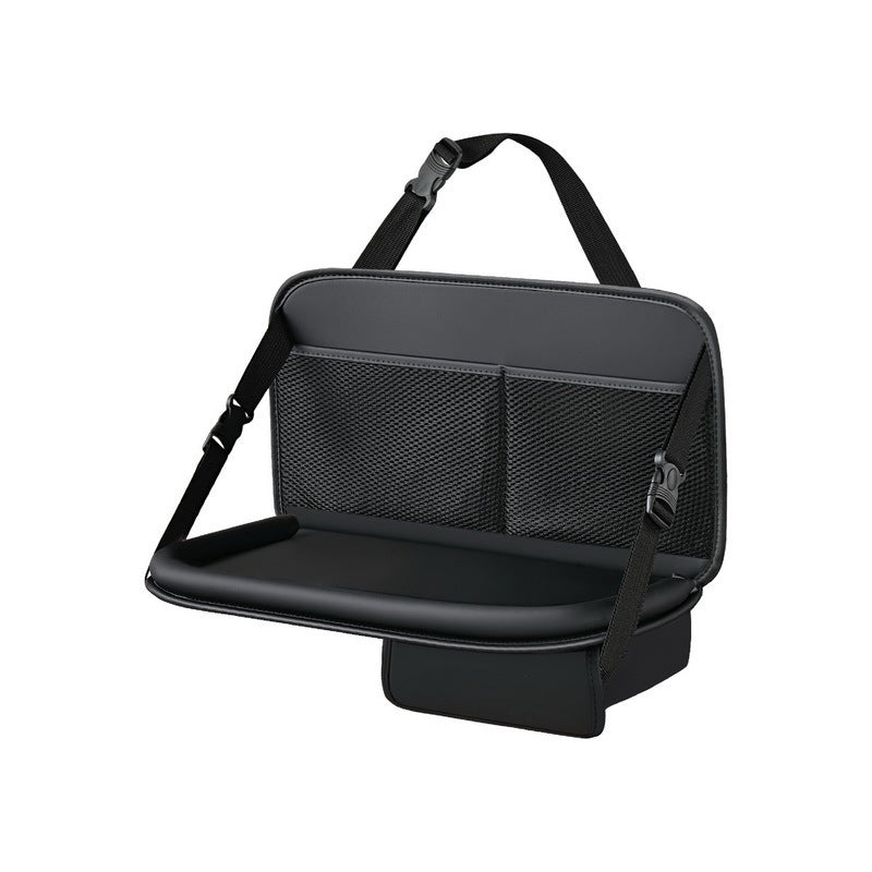 Car Seat Back Organizer with Cup Holder, Leather Hanging Storage Bag