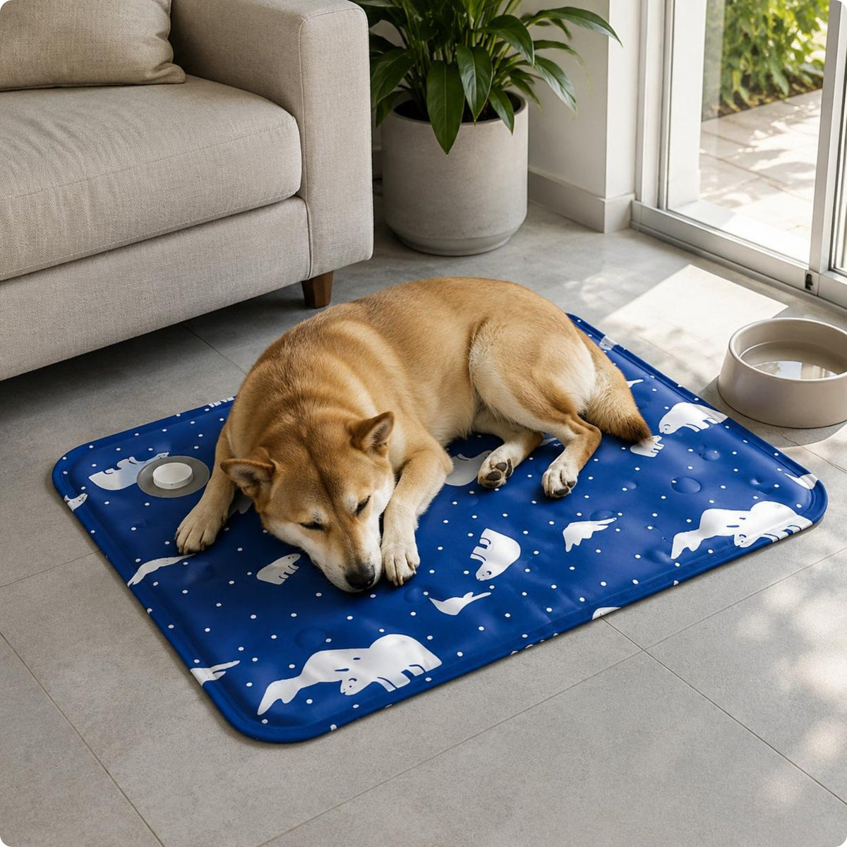 Dog Cooling Mat Scratch Resistant Pet Bedding Portable for Dogs