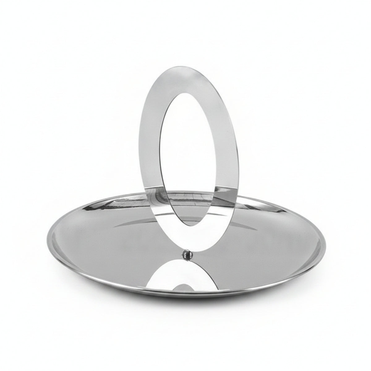 Rust Resistant Elegant Design Stainless Steel Serving Tray Round Serving Tray Round Metal Platter