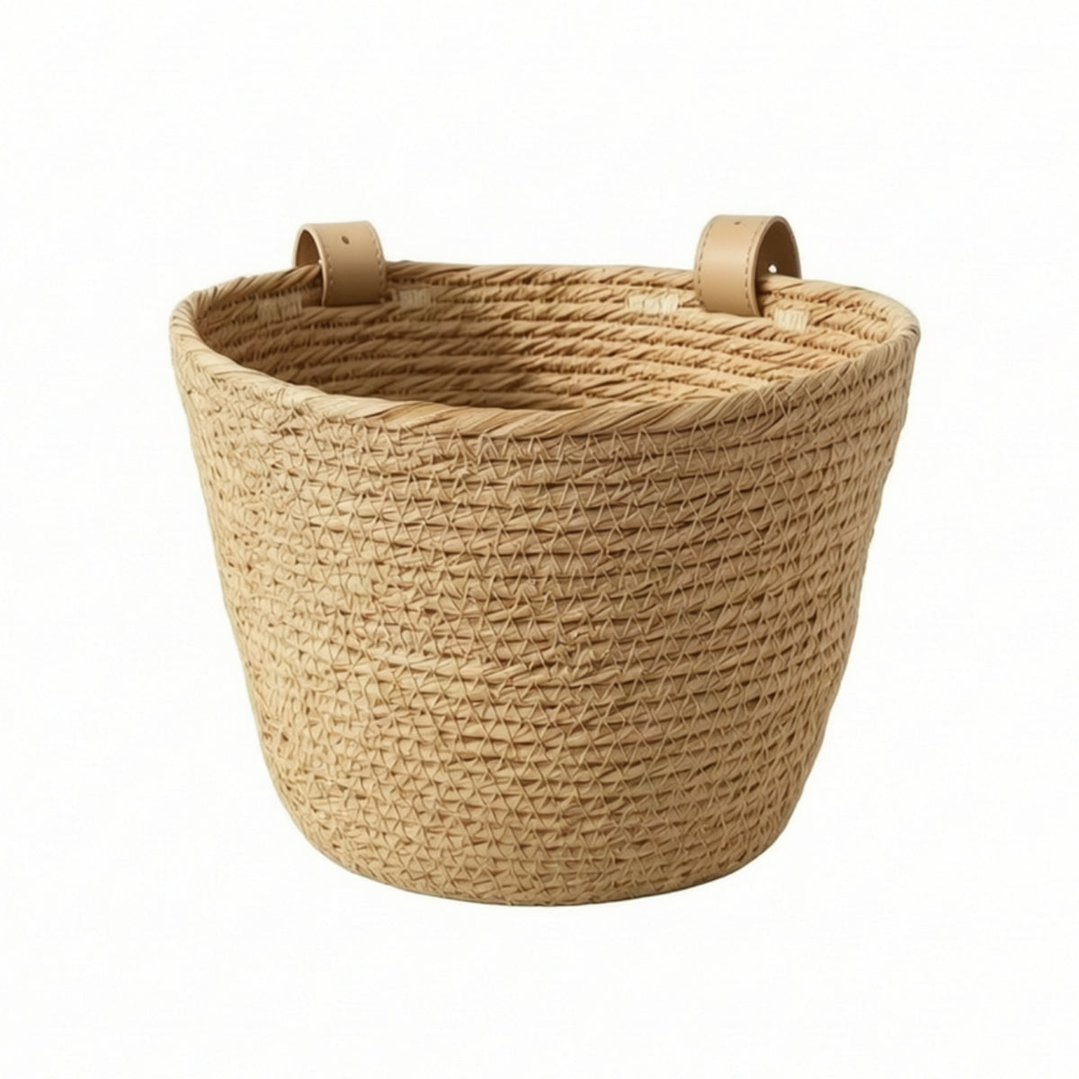 Woven Basket with Straps Waterproof Imitation rattan Basket Weather Resistant for , Pushchairs