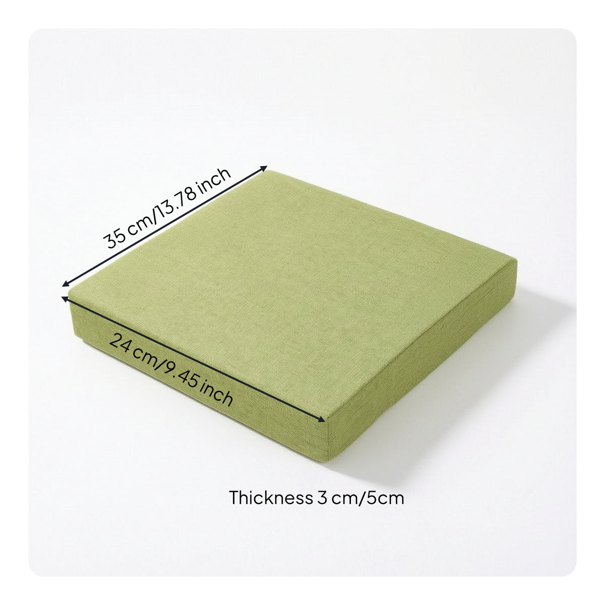 Chair Cushion with Ties Padded Seat Cushion with Ties Soft Long-Lasting for Students, Office Chairs, Stools
