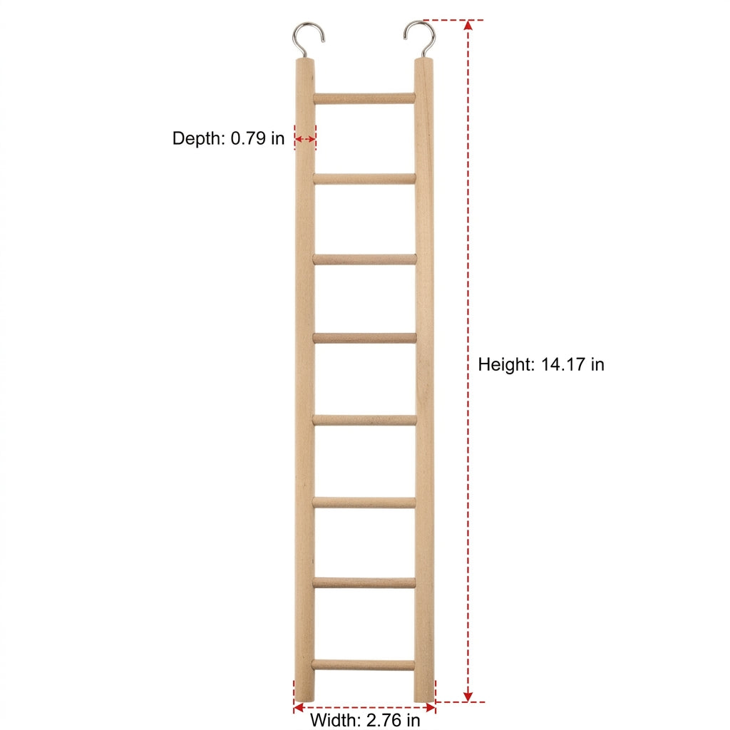 Parrot Stand with Single Straight Wood Perch, Portable Medium Bird Stand for Training, Indoor Bird Play Stand and Outdoor Wooden Bird Perch