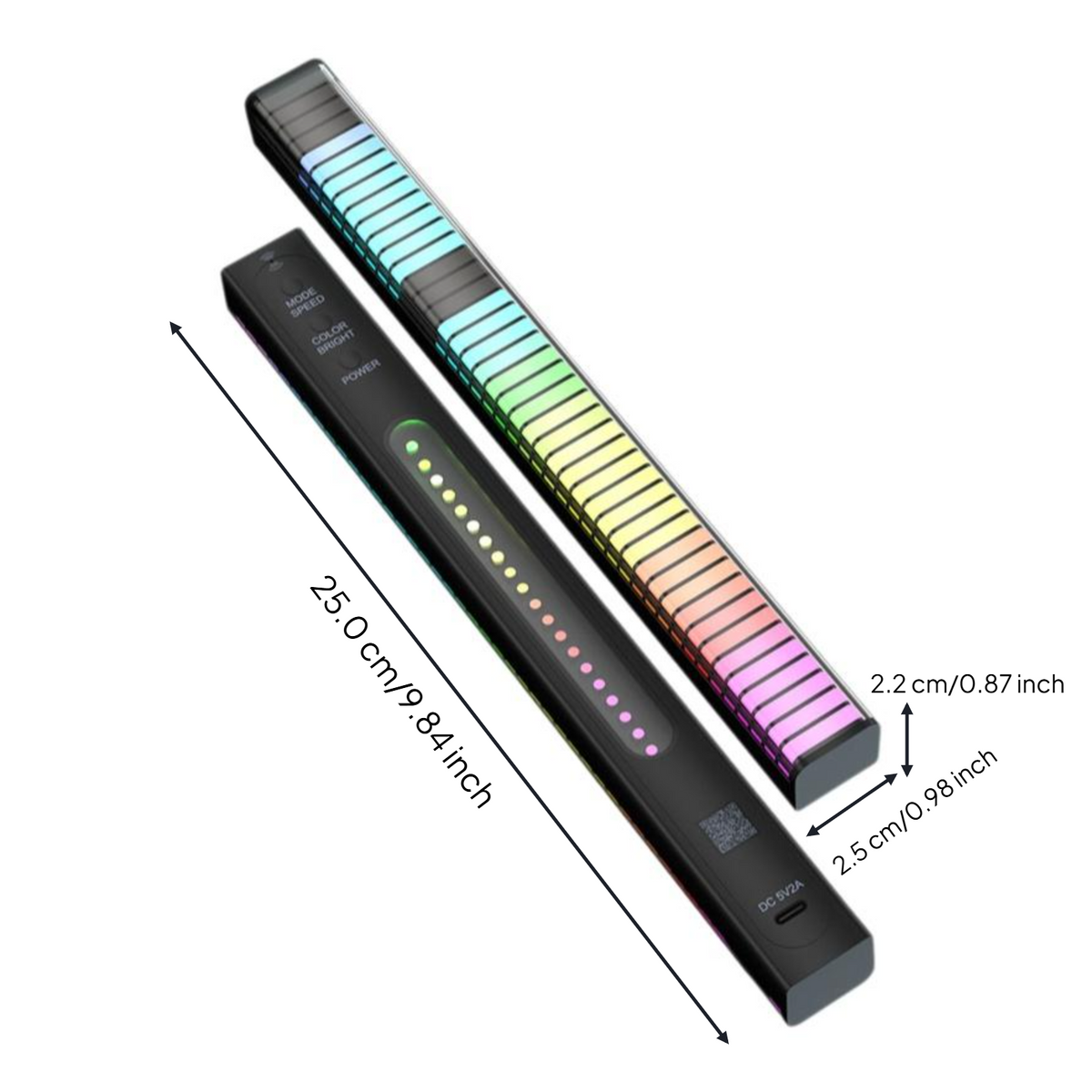 RGB sound-reactive gaming light bar
