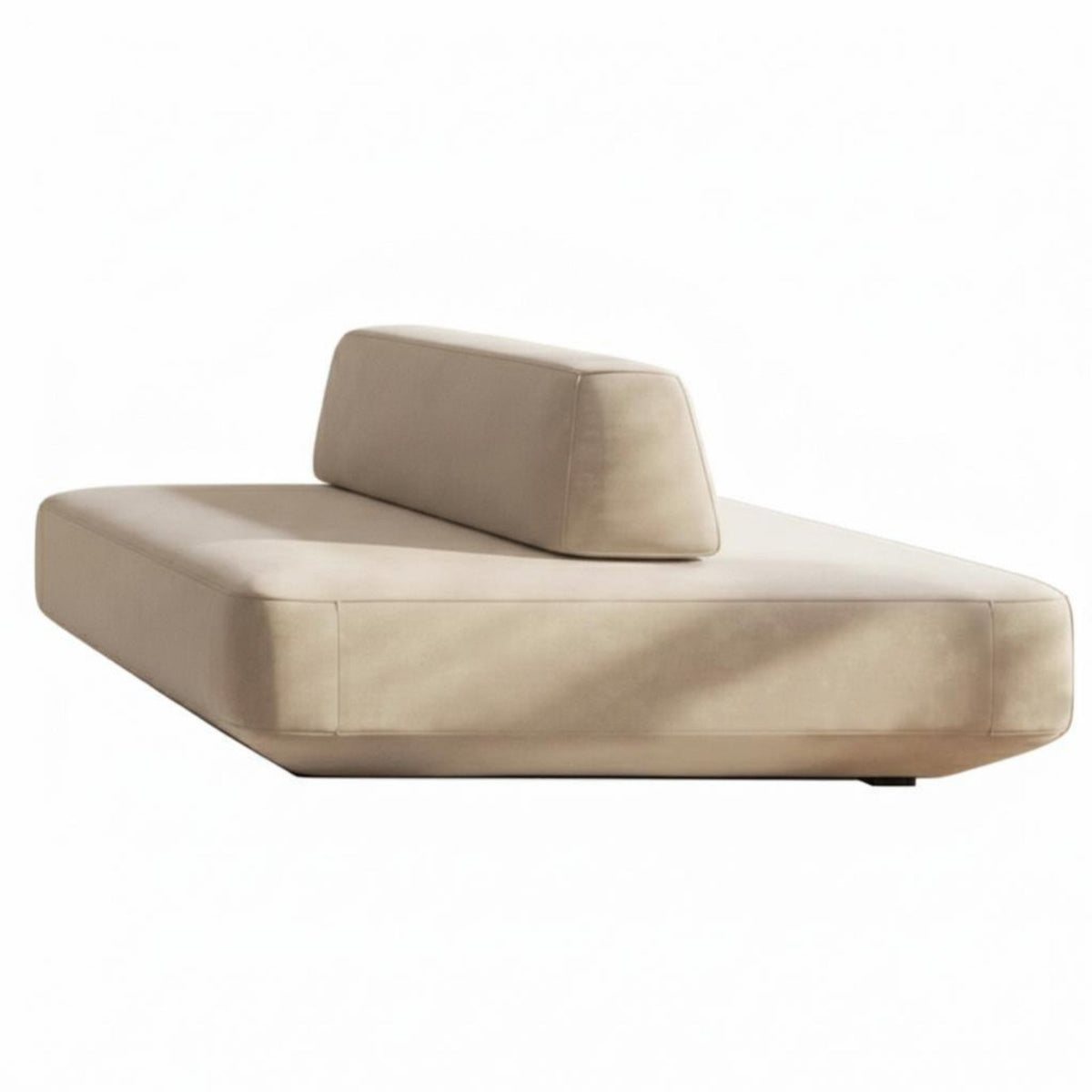 Minimalist aesthetic Upholstered Block Chair Combinable Armchair with Footrest Movable Backrest interlocking Seating long-lasting for Design aficionados, Apartment Dwellers, Homeowners, Small Space, book alcove alcove, Lounge Area, Bedroom
