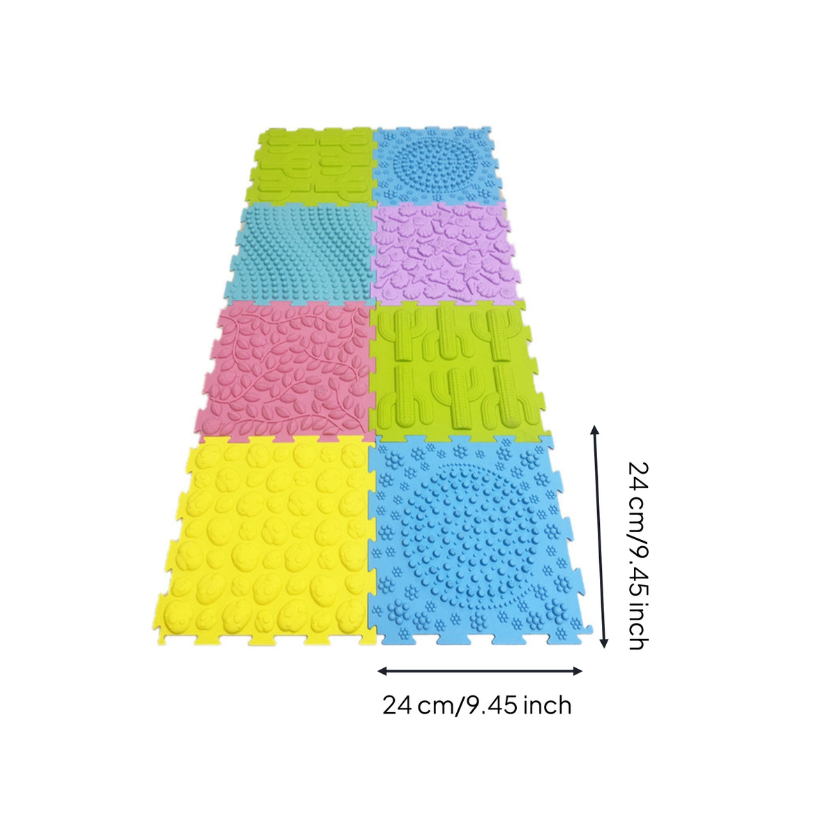 Foot Textured Sensory Training Mat Soft Sensory Puzzle Mats for Kids, Young Children, Classroom, Home
