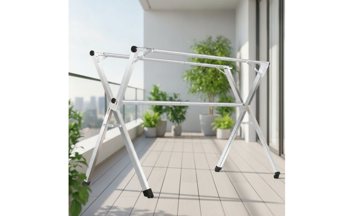 Foldable Clothes Drying Rack Space-Saving Folding Drying Rack Reinforced Clothes Horse Multi-Tier for Balcony