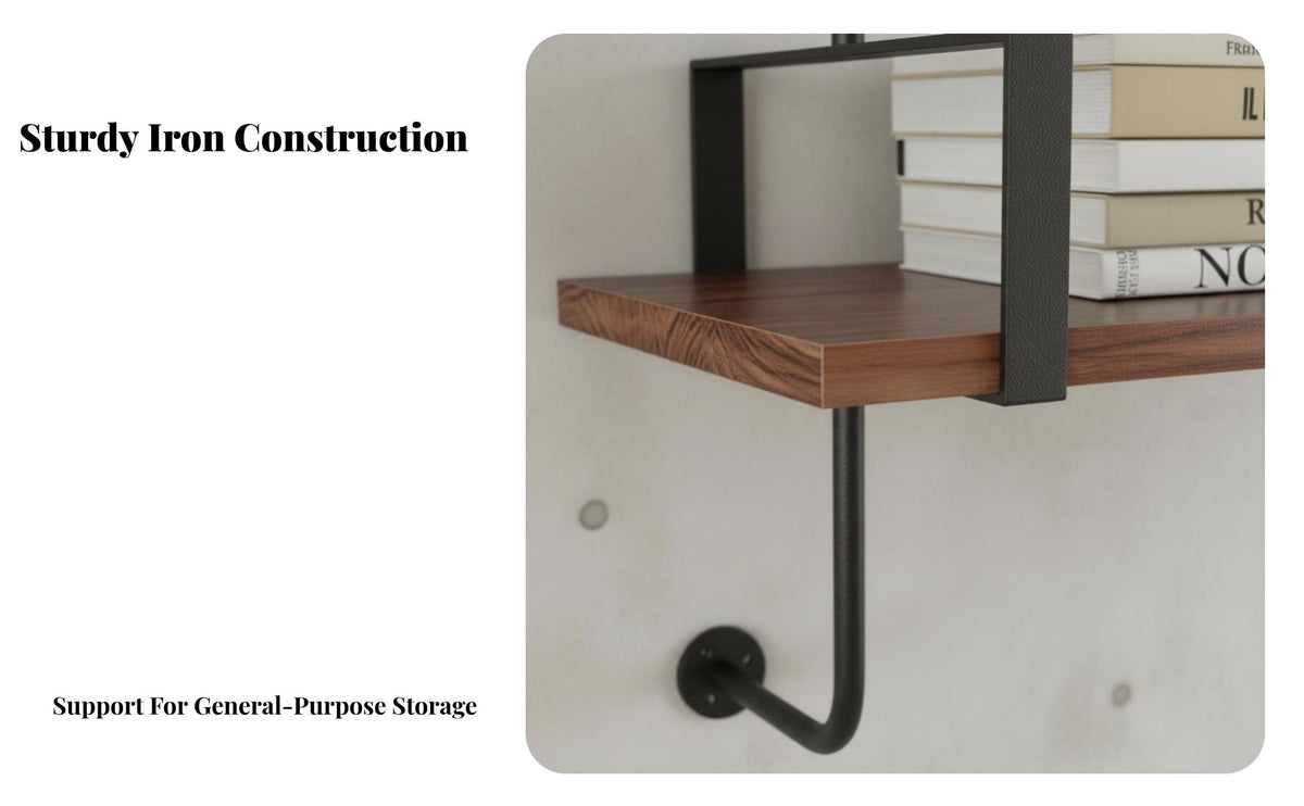 Heavy Duty 3-Tier Pipe Shelf Retro Design 3-Tier Industrial Pipe Unit Sturdy Bookshelf Space Saving for Salon Owners, DIY Enthusiasts, Homeowners, Living Room, Barbershop, Bedroom, Kitchen