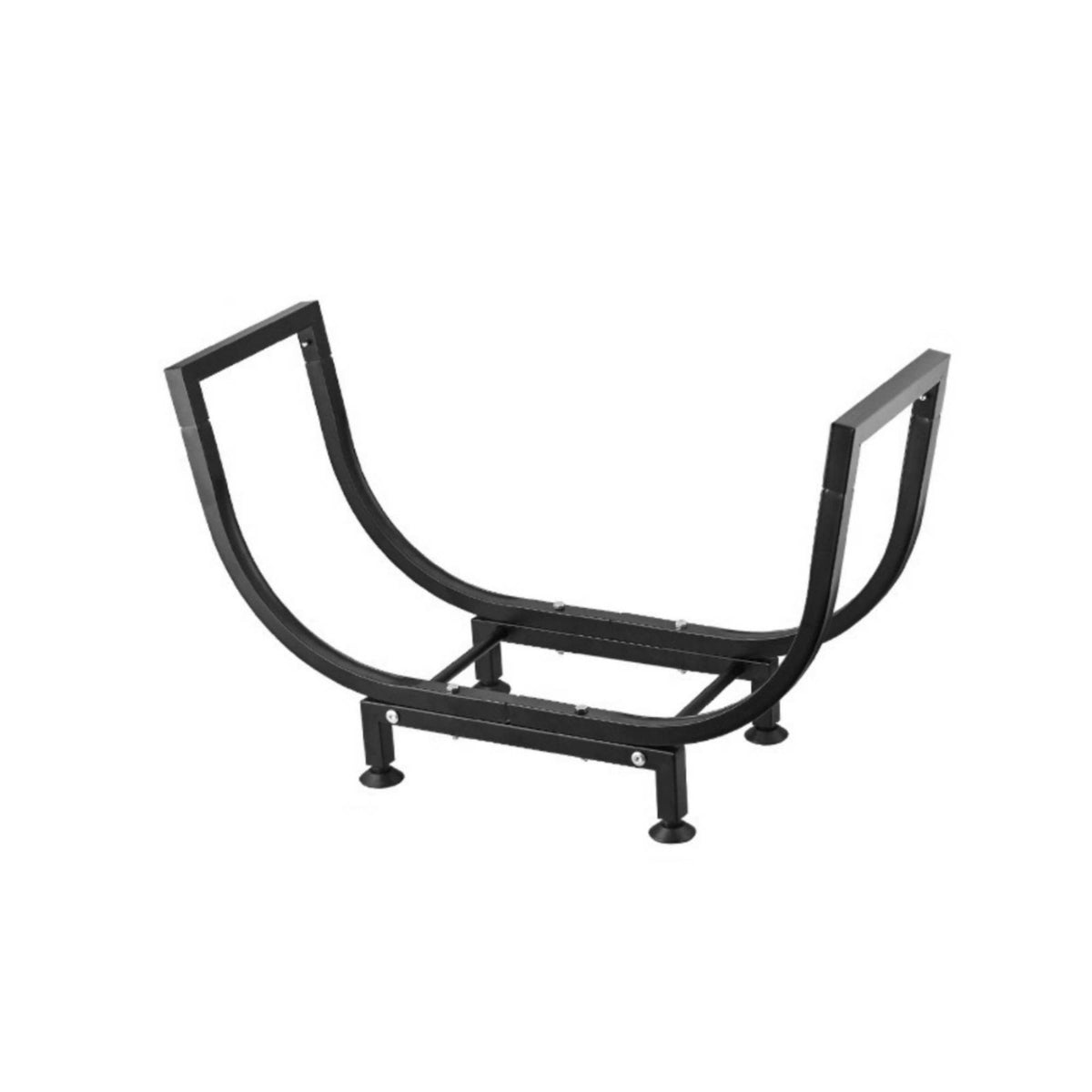 Detachable Curved Firewood Rack Compact Firewood Rack with Curved Frame Sturdy Heavy-Duty for Homeowners